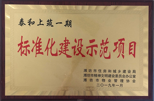 泰和上筑一期標(biāo)準(zhǔn)化建設(shè)示范項目